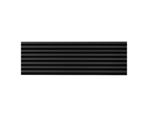 Wooden wall panel 2700 x 400mm (Black - Matte black)